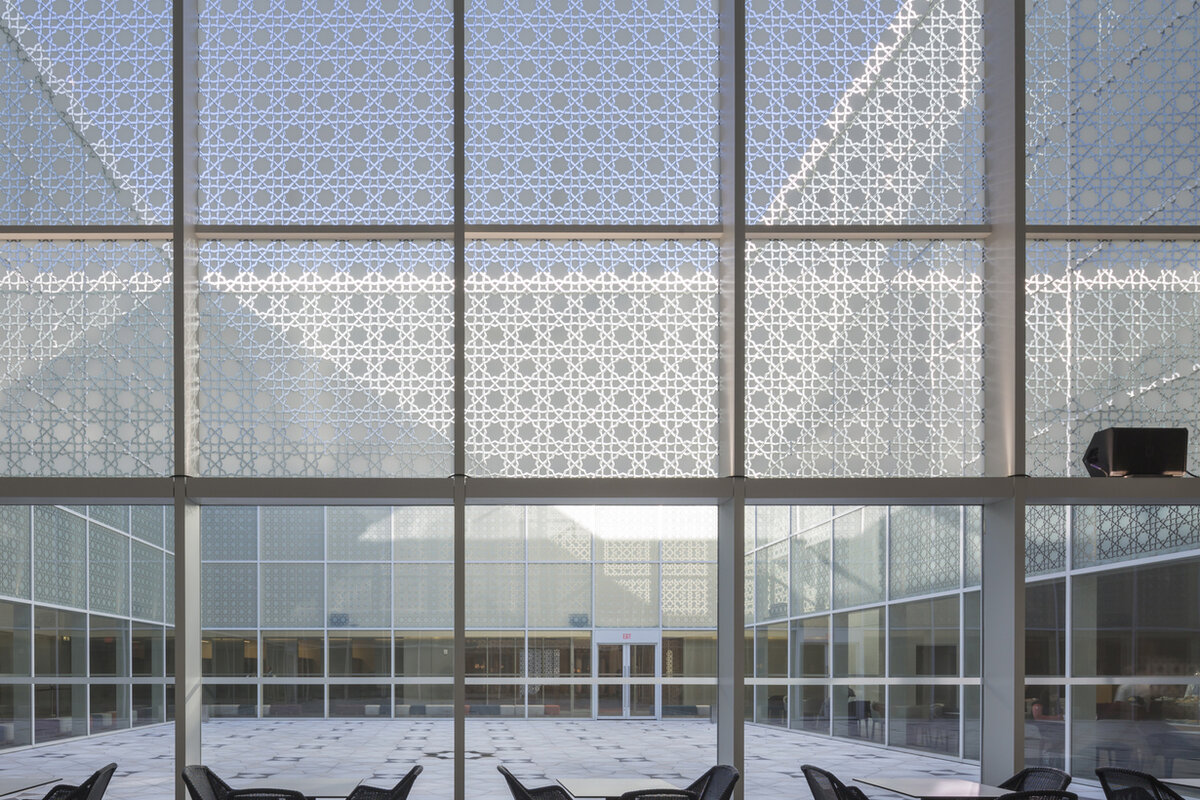 Aga Khan Museum courtyard facade detail