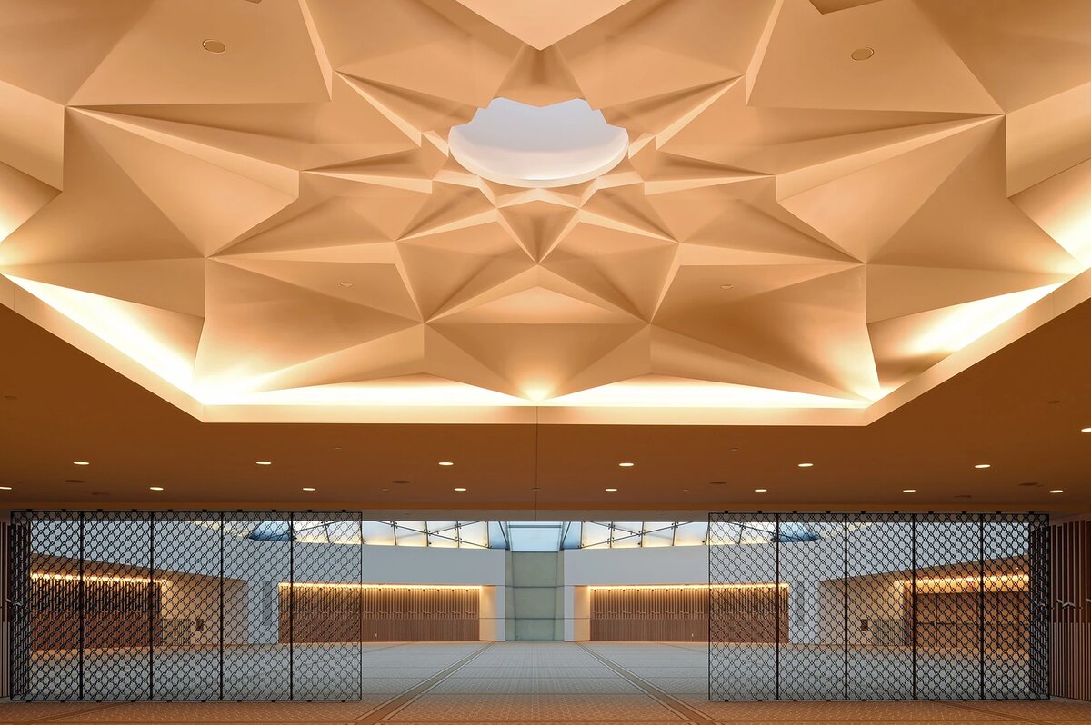 Ismaili Centre Toronto prayer hall with onyx mihrab