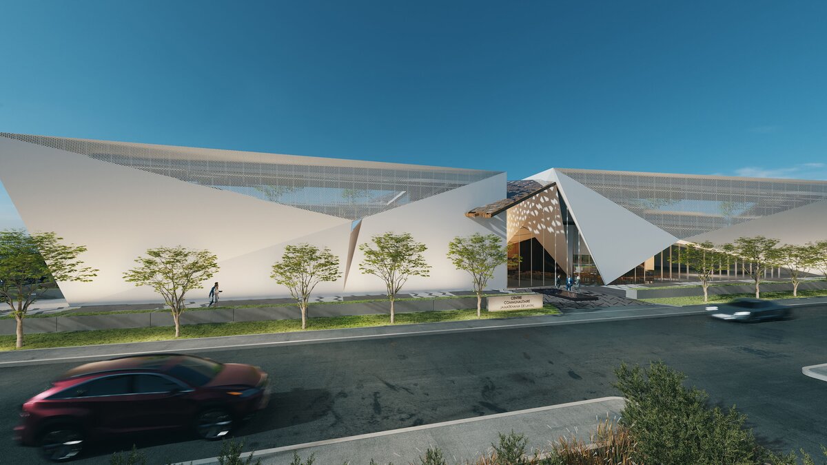 Laval Jamatkhana exterior detail